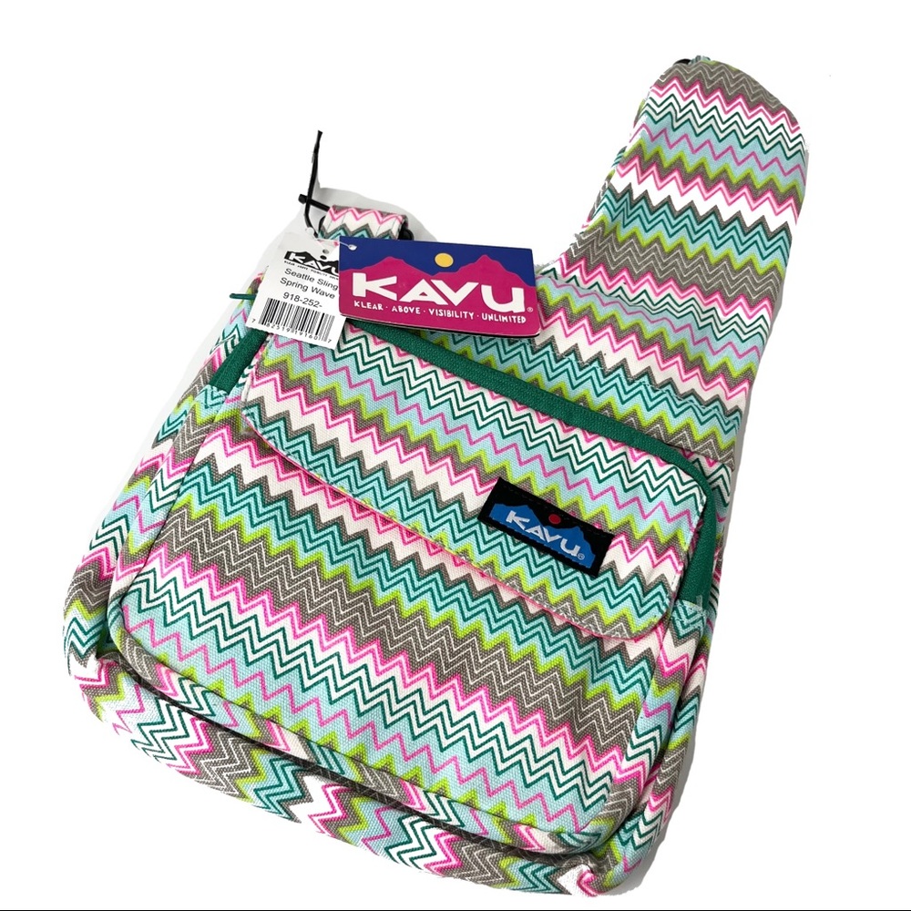KAVU | Seattle Sling Spring Wave Crossbody Bag | NWT